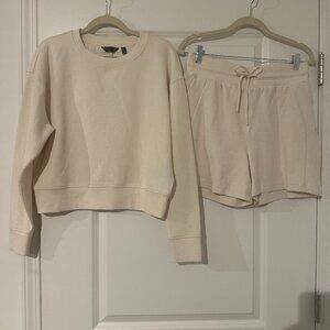 Danskin Cream Crew Neck Sweater